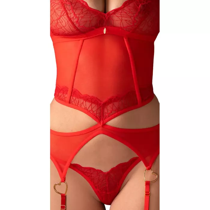 Korsete OBSESSIVE OBS Corset — melna L/XL Photo 3