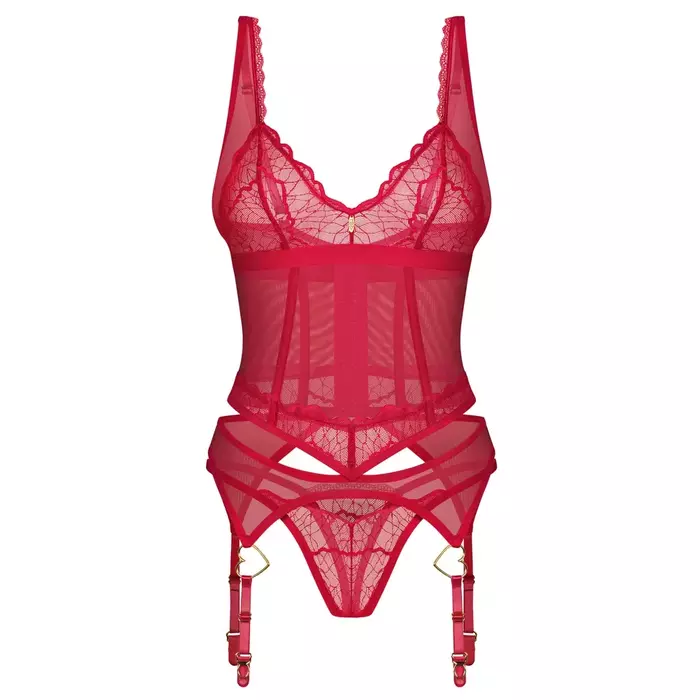 Korsete OBSESSIVE OBS Corset — melna L/XL Photo 4