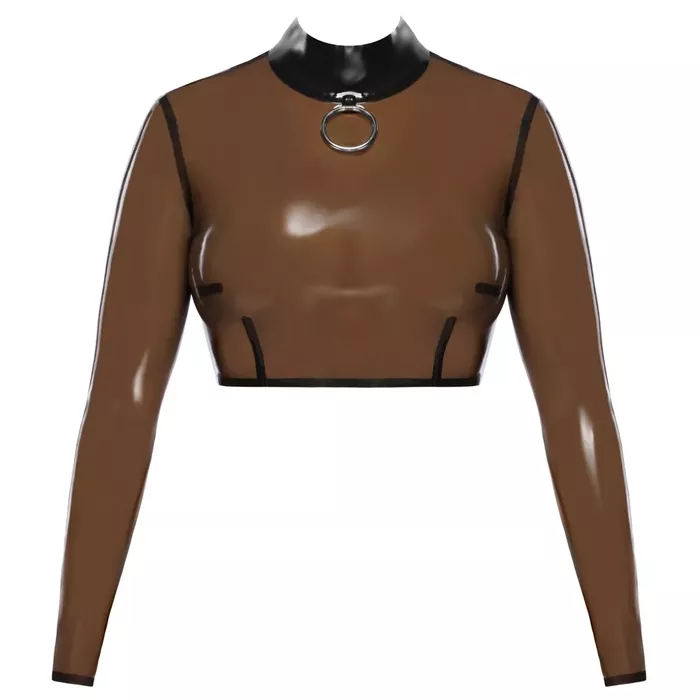 Late x latex shirt 29013745021 — size S crop top Photo 8