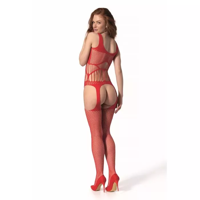 Bodystocking PASSION BS 106 — red, one size Photo 2