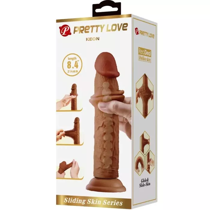 Dildonis Pretty Love Keon silikons 21 cm Photo 7