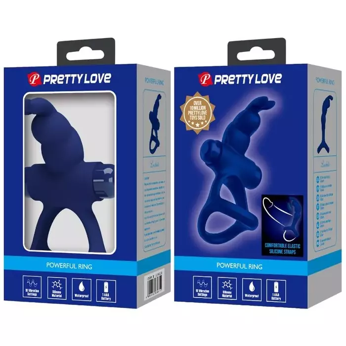 Vibrating double ring rabbit Pretty Love Luchito Photo 10