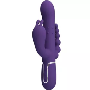 Vibrators pretty love Cammy Triple 4‑in‑1 silikona ūdensizturīgs violets