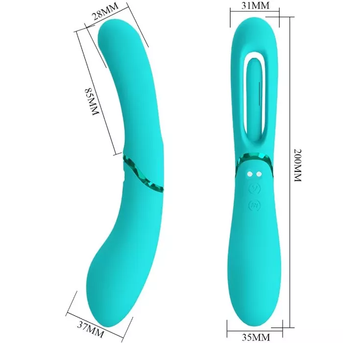 ROMANCE Lexie G-Spot Vibrator - Blue Photo 8