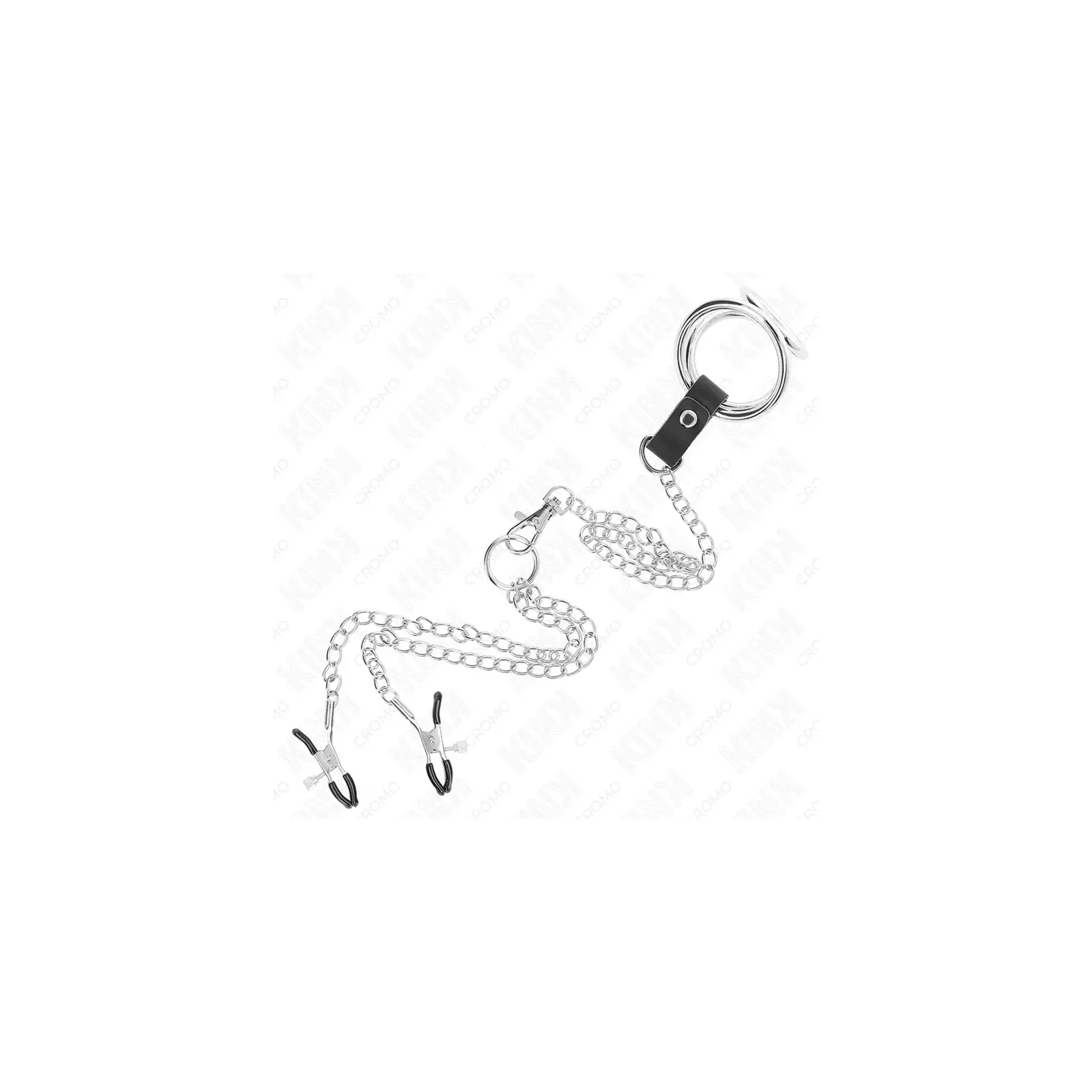 KINK Triple Chrome Metal Penis Ring Model 1 D-241295 Photo 5