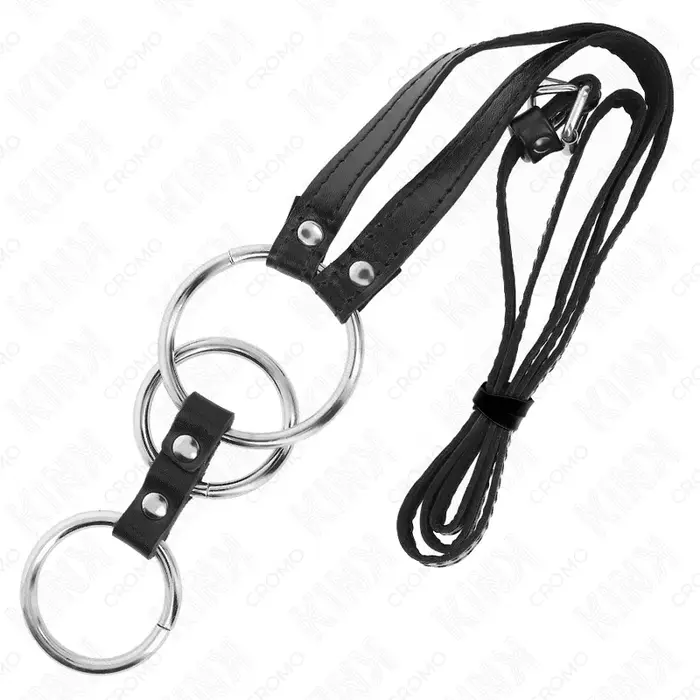 KINK RING POWER металлический тройной пенис-кольцо Photo 4