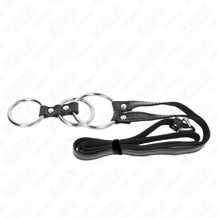 KINK RING POWER металлический тройной пенис-кольцо Photo 5