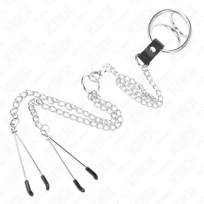 KINK RING POWER металлический набор пенис-колец Photo 4