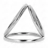 KINK Triple Chrome Metal Penis Ring Model 2 Photo 4
