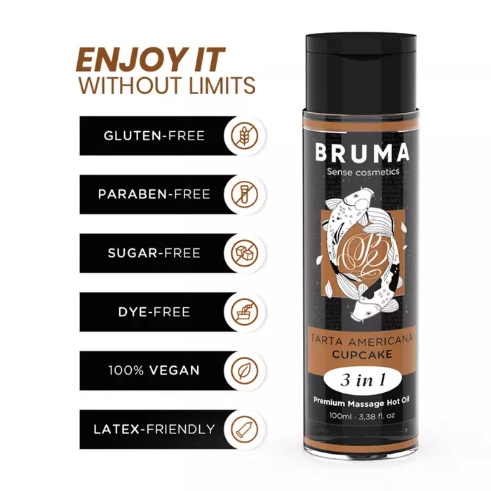 Massage oil BRUMA PREMIUM MASSAGE HOT OIL CUPCAKE 3 IN 1 Photo 3