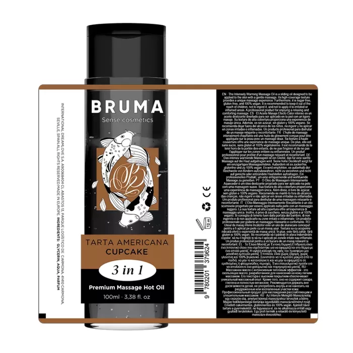 Massage oil BRUMA PREMIUM MASSAGE HOT OIL CUPCAKE 3 IN 1 Photo 5