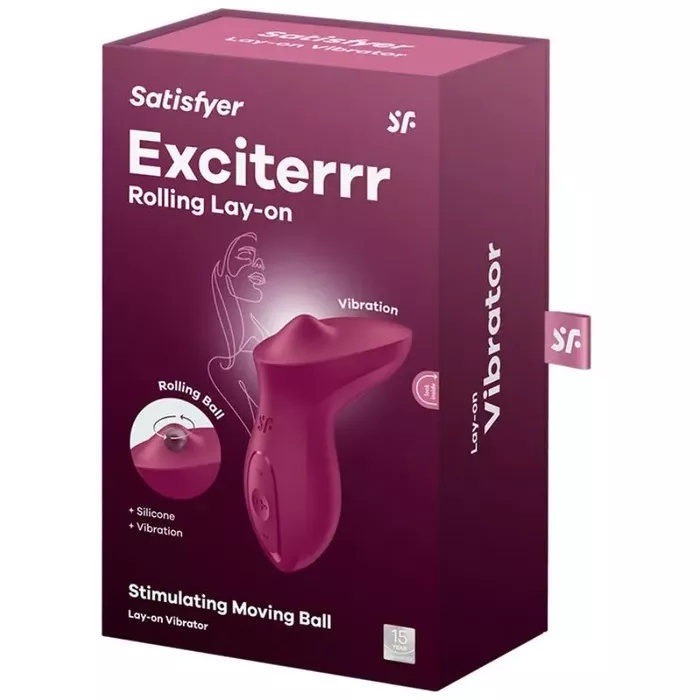 Lay-on clitoral vibrator SATISFYER EXCITERRR Berry Photo 5