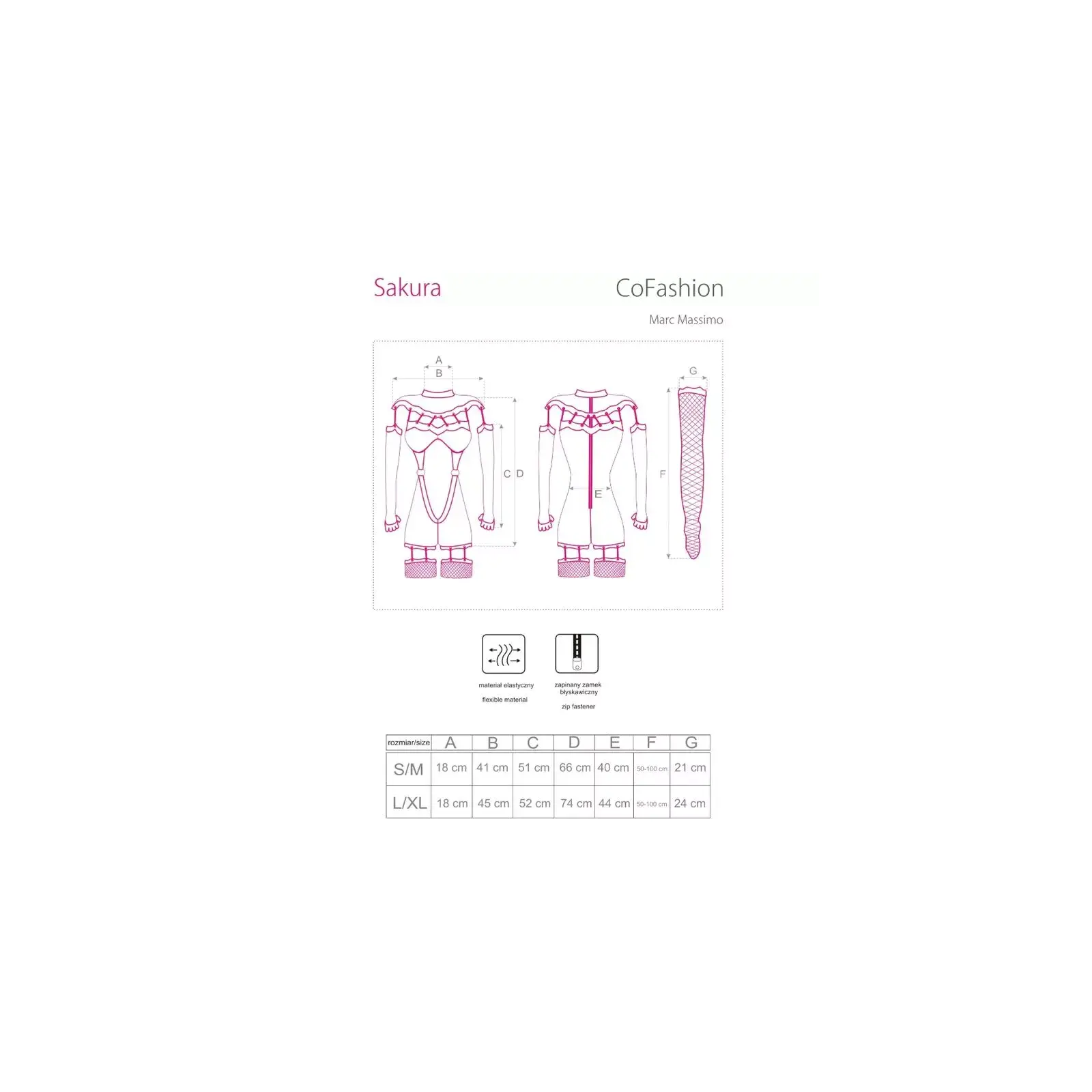 Комбинезон LIVCO CORSETTI FASHION L/XL Sakura CF 90357 Photo 4