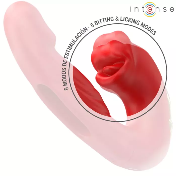 INTENSE NATHY Double Vibrator - Red Photo 4