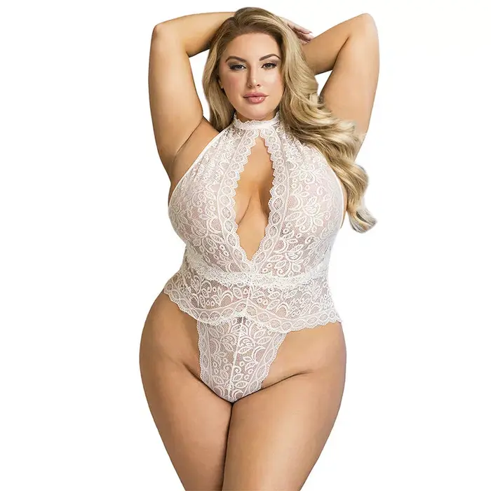 Кружевной боди SUBBLIME 953850 — белое S/M Photo 2