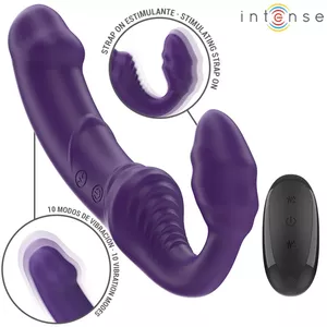 Vibrator INTENSE Silicone Purple 20cm Remote Control
