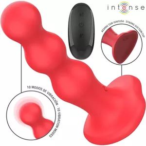 Vibrators INTENSE Silikons Sarkans Tālvadība