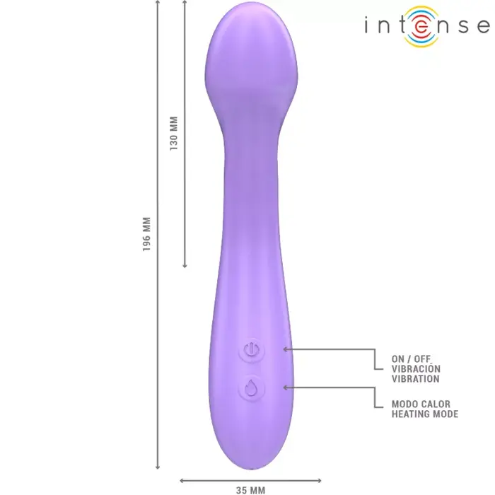 Vibrators INTENSE Becky — 19 cm sasildāms silikons Photo 5