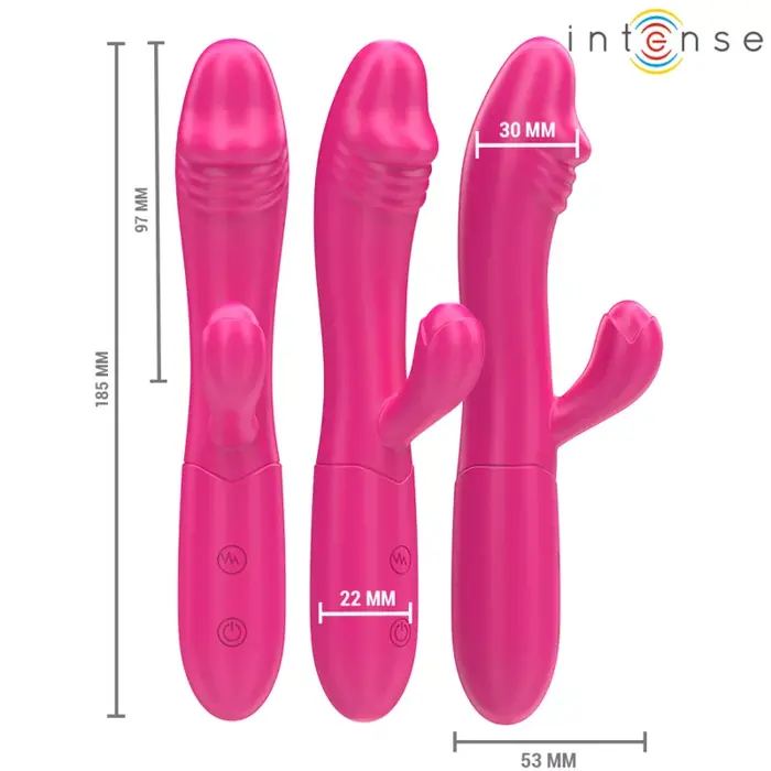 Vibrators INTENSE Ivy — elastīgs silikons, 10 režīmi Photo 2
