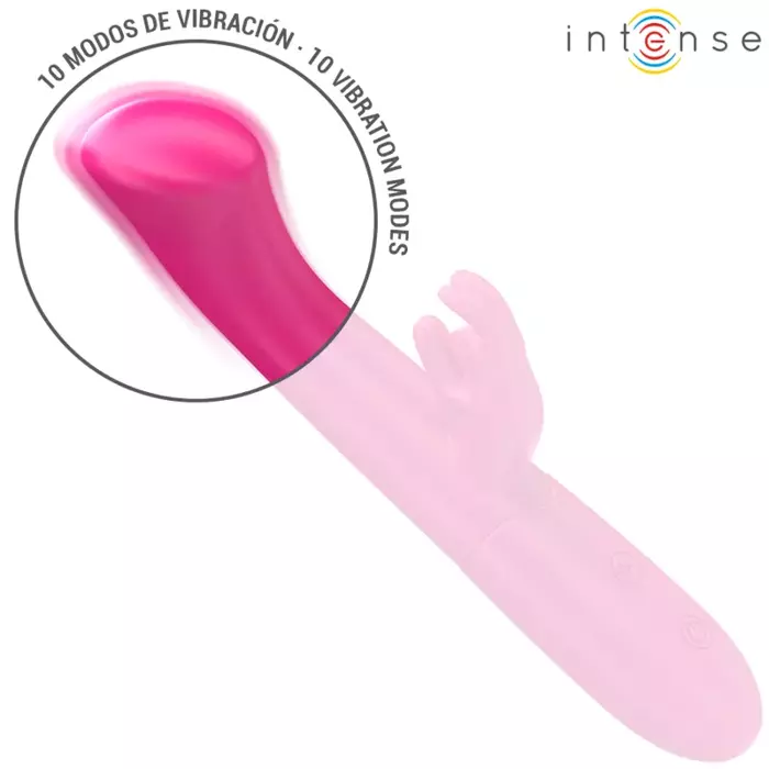 Trusīti-vibrators INTENSE Julieta — silikons, 18,6 cm Photo 3