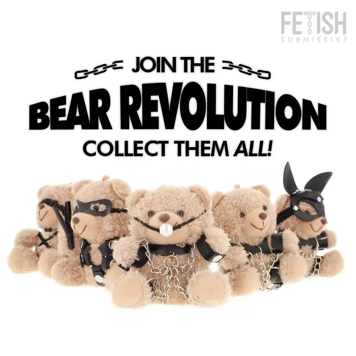 Plush restraint teddy FETISH SUBMISSIVE FOZZIE (BDSM model 3) Photo 7