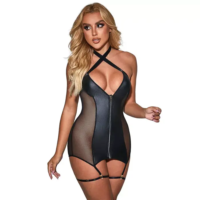 Платье сетка и кожа SUBBLIME 954451 — L/XL Photo 3
