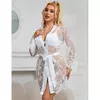 SUBBLIME nightgown long-sleeve floral white S/M Photo 8