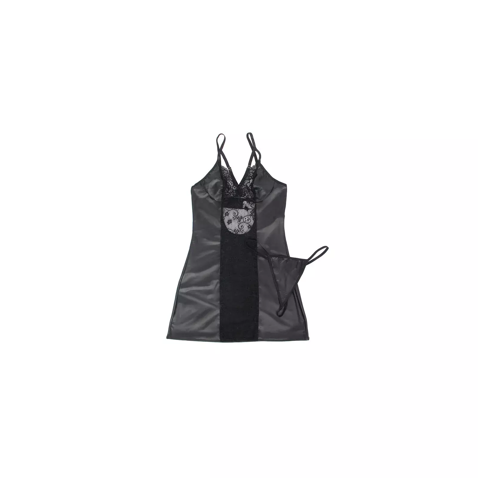 Kleita SUBBLIME - 954178, melna āda, L/XL, komplektā ar.stringiem Photo 5