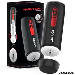 Automātiska vagināla Masturbatora JAMYJOB Phantom — 5 iesūkšanas un stumšanas režīmi, bez rokām