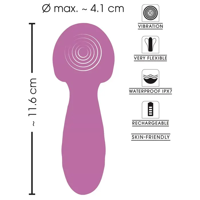 Handheld massager Sweet Smile Metallic Mini Wand Photo 11