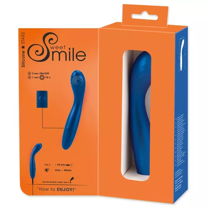 Vibrator sweet smile Flexible G-Spot — silicone, 18 cm Photo 12