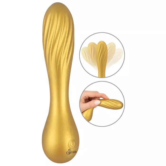 Vibrators Sweet Smile Metallic Swirl — silikons, 16 cm Photo 2