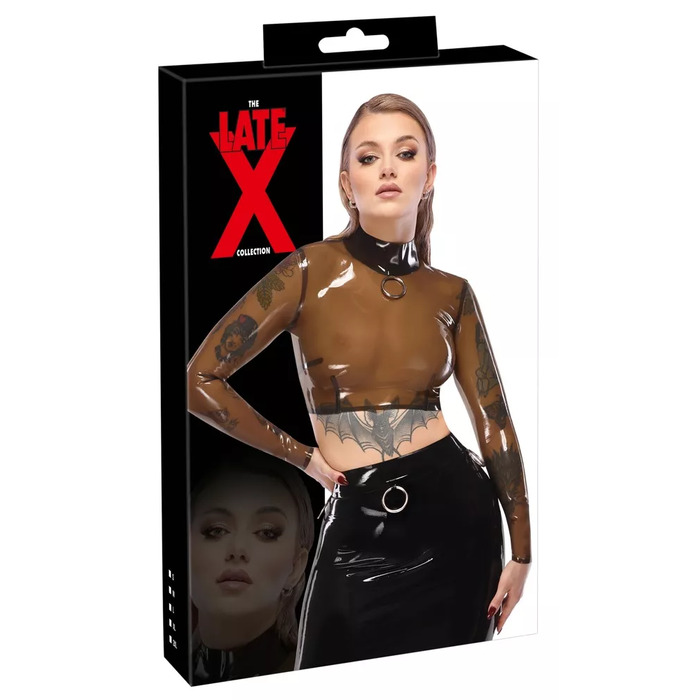 Krekls Latex M, elastīgs materiāls, ērta piegrieztne, melna krāsa Photo 1