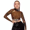 Krekls Latex M, elastīgs materiāls, ērta piegrieztne, melna krāsa Photo 4