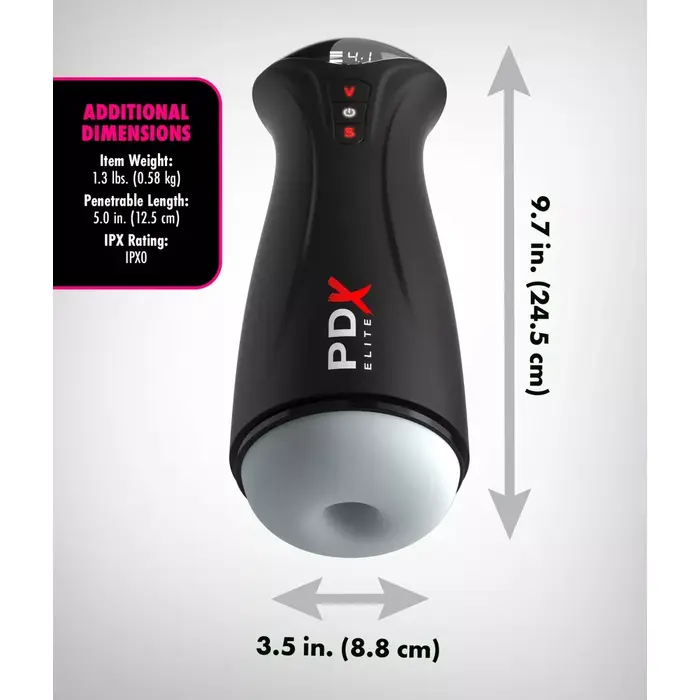PIPEDREAM PDXE Fap-Gasm Frosted мастурбатор Photo 5