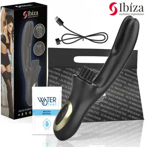 Double Vibrator Pinching Black — IBIZA TECHNOLOGY D-241936, divkāršs vibrācijas režīms, melns