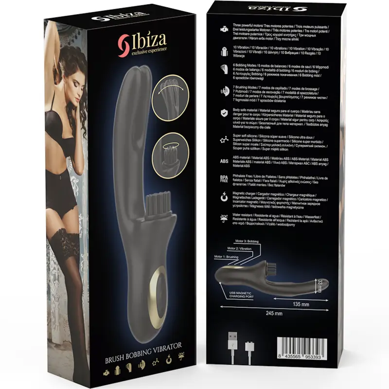 Double Vibrator Pinching Black — IBIZA TECHNOLOGY D-241936 Photo 6
