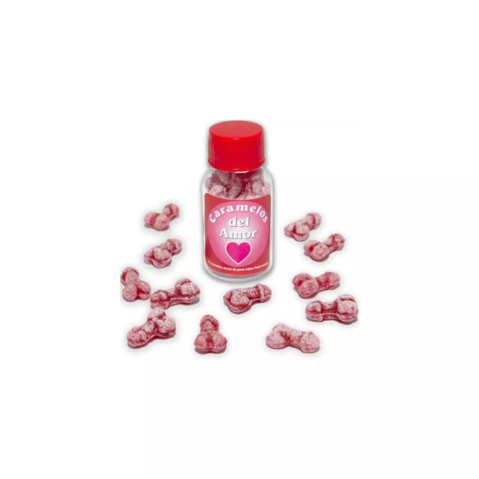 DIABLO PICANTE - 12 zemenes/ķirsis formas konfektes, 100g Photo 1
