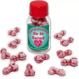 DIABLO PICANTE - 12 Veselīgas Konfektes, Dzimumlocekļa Forma, Zemeņu/Ķiršu, Modelis D-242359