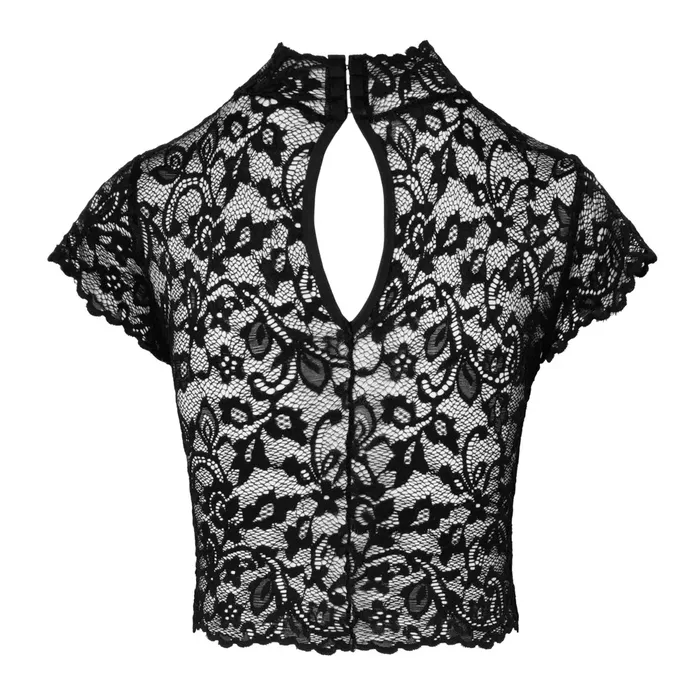 Noir Lace Top Libido кроп-топ — черный XL Photo 5