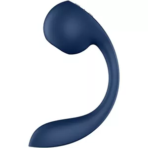 G-spot and air pulse stimulator SATISFYER PRO+ WAVE 4 — dark blue, app-controlled, internal and external stimulation