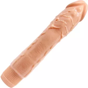 Vibrators BAILE Dybbuk reālistisks 24 cm, ādas līdzīgs materiāls, dzīvotne tekstūra
