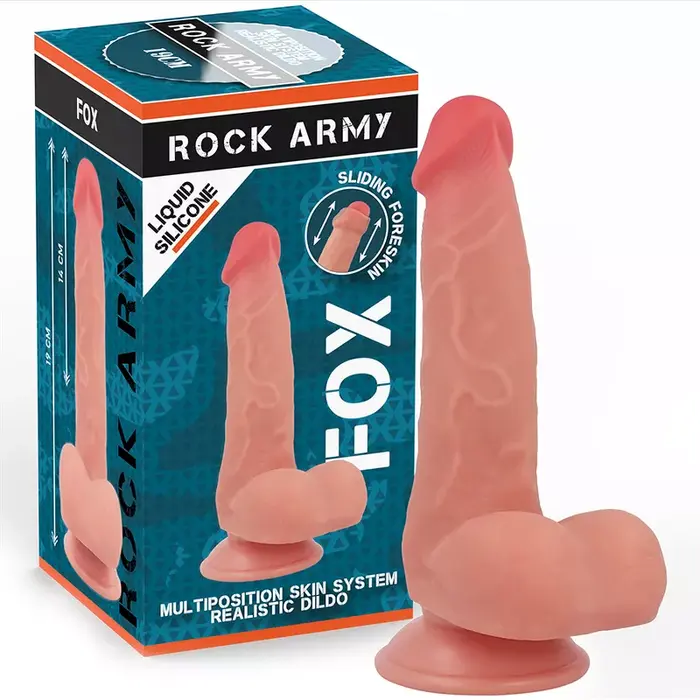 Dildo rock-army Liquid Silicone Fox 19 cm Photo 7