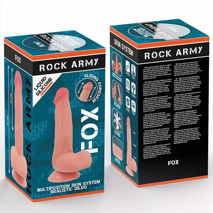 Dildo rock-army Liquid Silicone Fox 19 cm Photo 8