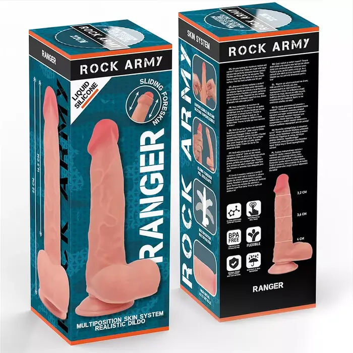Фаллоимитатор rock-army Liquid Silicone Ranger — 22 см Photo 8