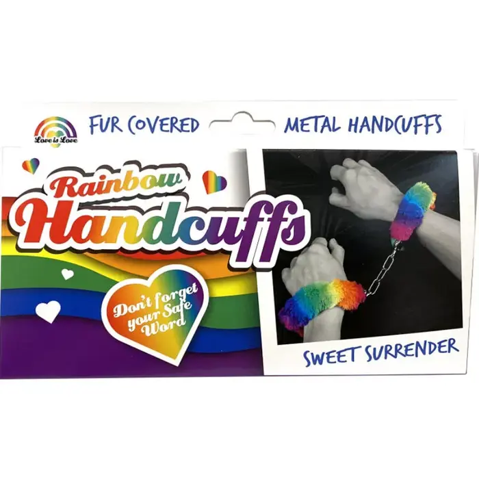 Metal Handcuffs SPENCER & FLETWOOD Rainbow Lined Photo 4