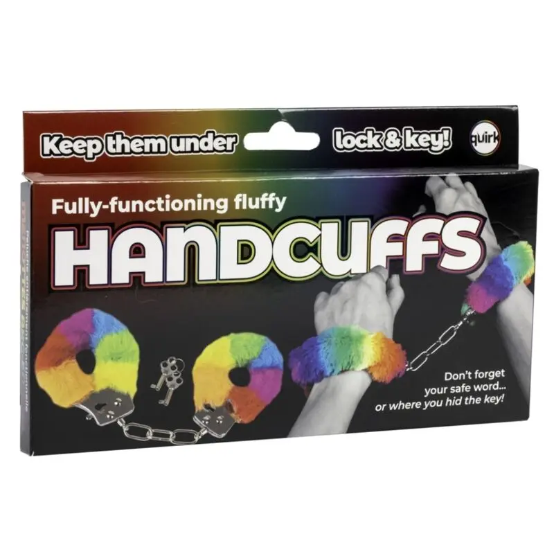 Metal Handcuffs SPENCER & FLETWOOD Rainbow Lined Photo 7