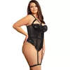 BRUMA SECRET CLÉMENCE TEDDY - Black Lace Teddy Photo 2