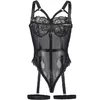 BRUMA SECRET CLÉMENCE TEDDY - Black Lace Teddy Photo 4