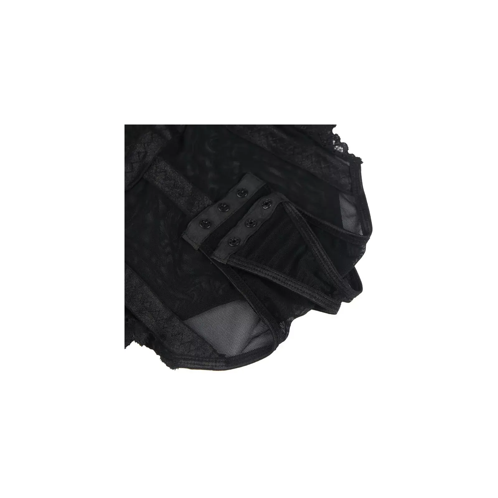 BRUMA SECRET CLÉMENCE TEDDY - Black Lace Teddy Photo 7